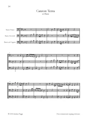 Canzon à due bassi