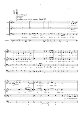 Quoniam non est in morte qui memor sit tui SWV 86