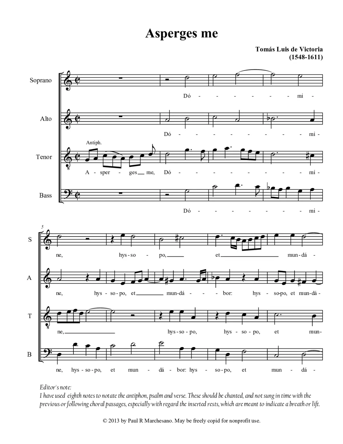 Asperges me - Page 1