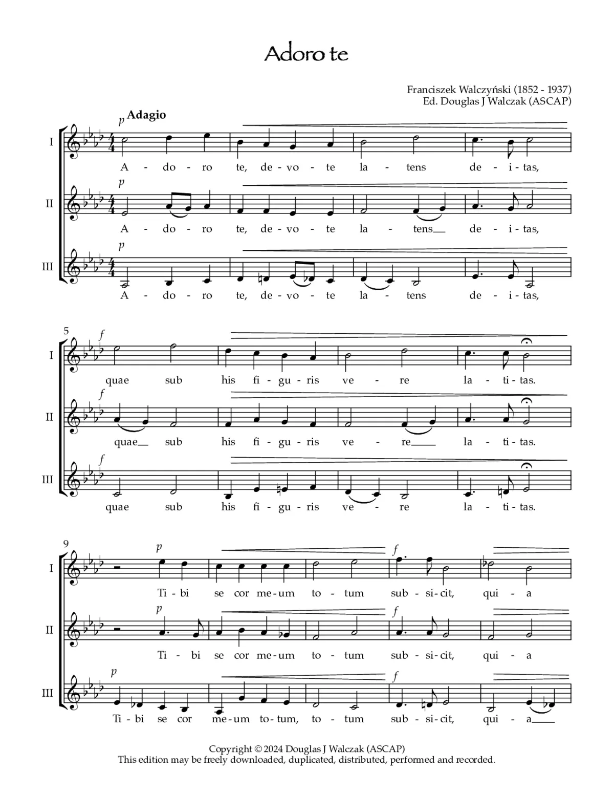 Adoro te devote - Page 1