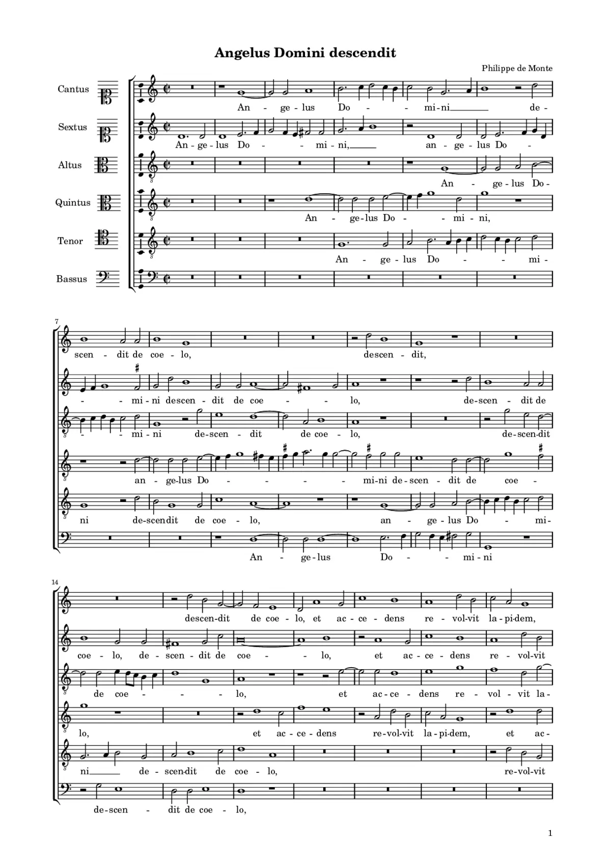 Angelus Domini descendit - Page 1