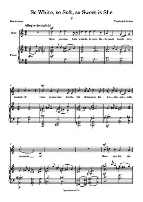 So White, so Soft, so Sweet is She