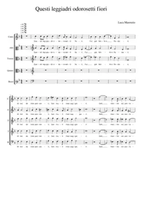 Questi leggiadri odorosetti fiori