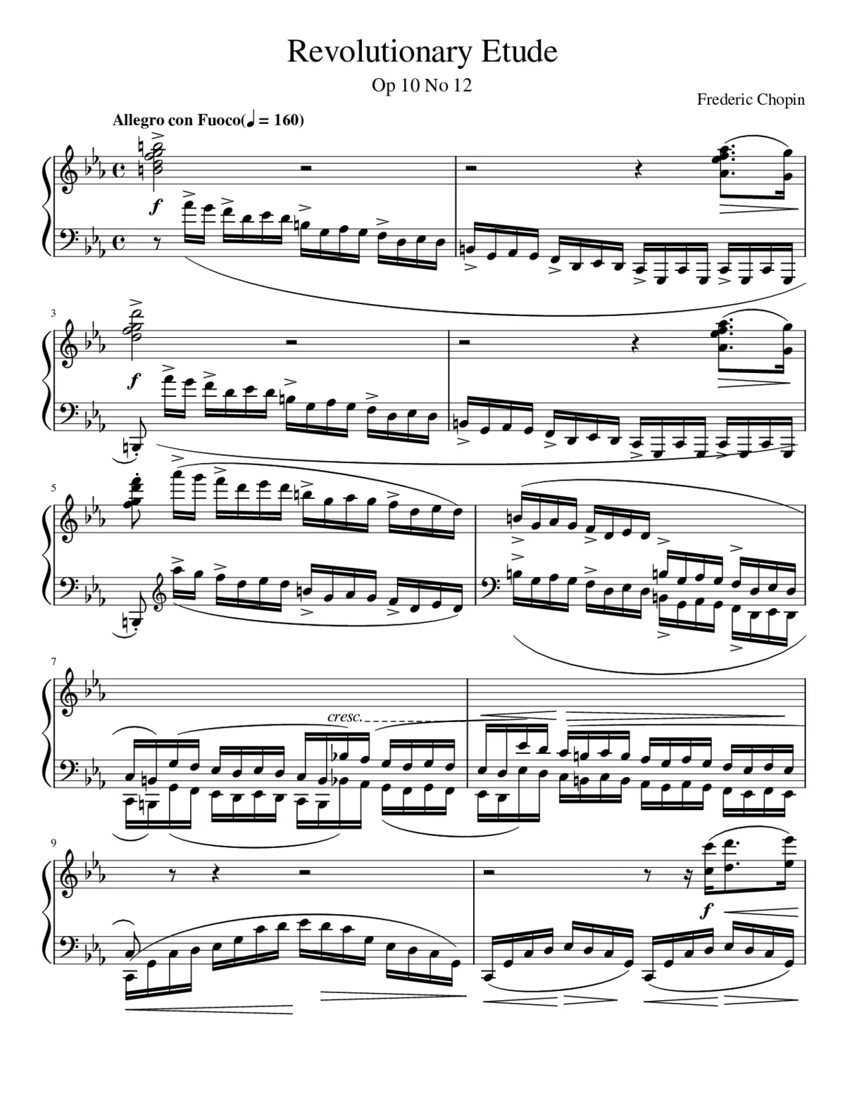 Études Op.10 - Page 1