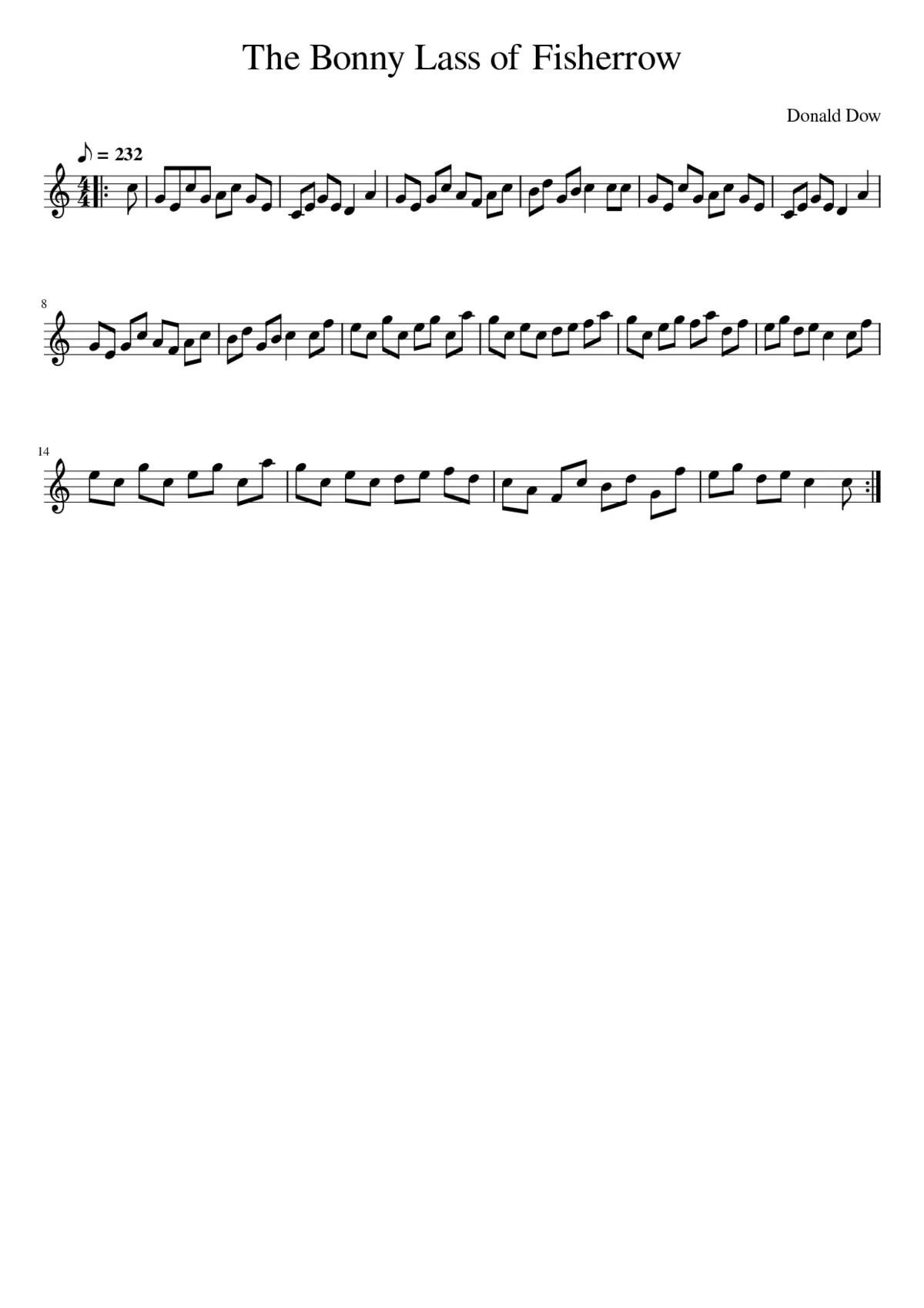 The Bonny Lass of Fisherrow - Page 1