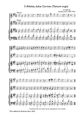 Alleluia, dulce Carmen