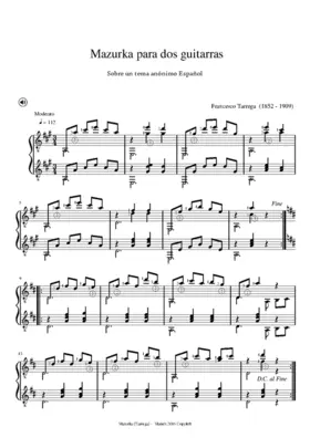 Mazurka para dos guitarras