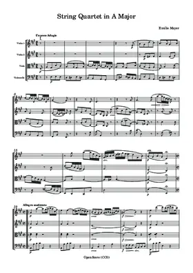 String Quartet in A Major