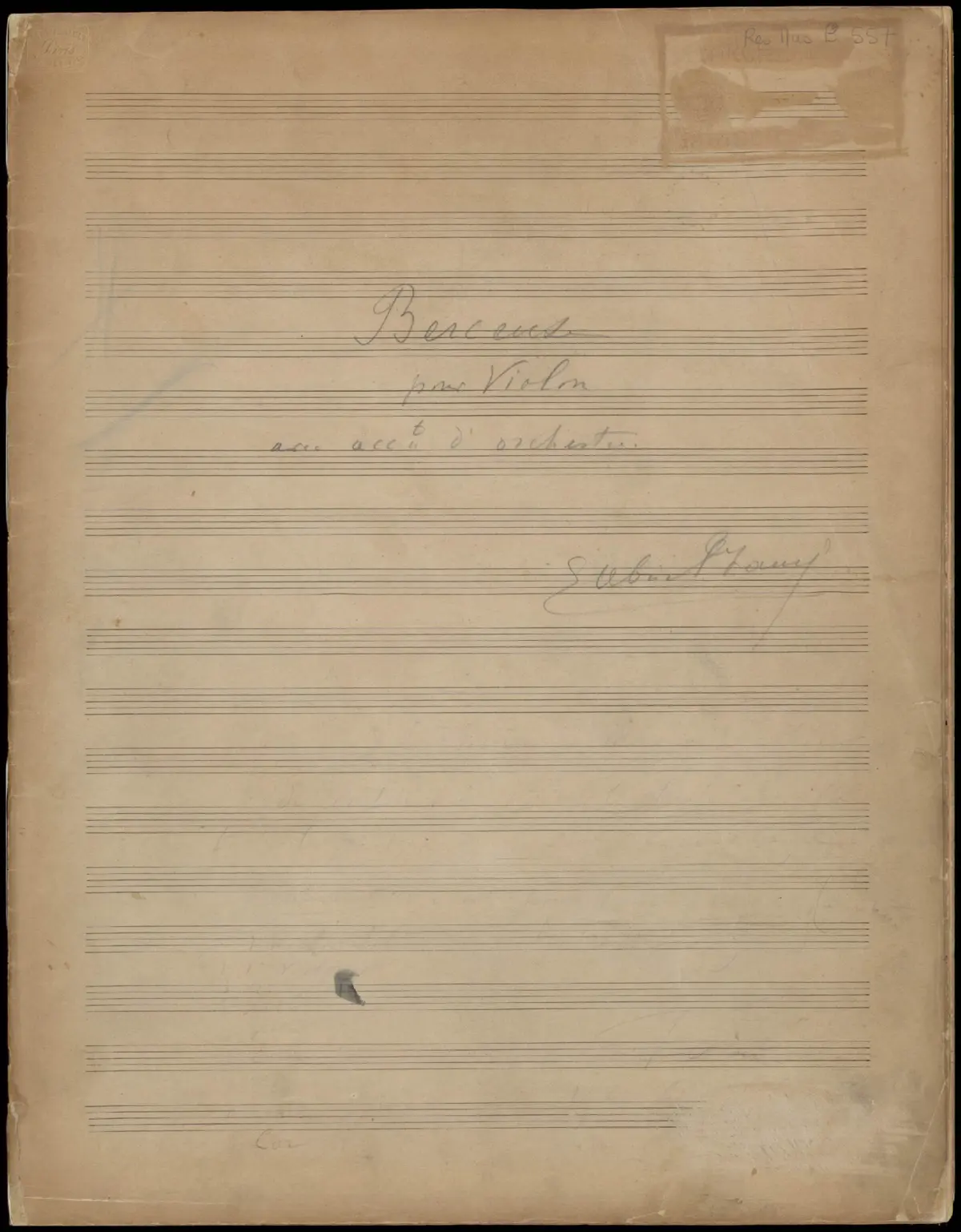 Berceuse - Page 1