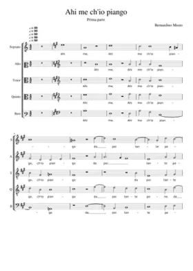 Ahi me ch'io piango (prima parte)