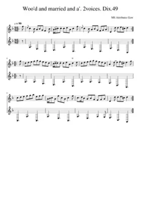 Woo'd and married and a'. 2voices. Dix.49