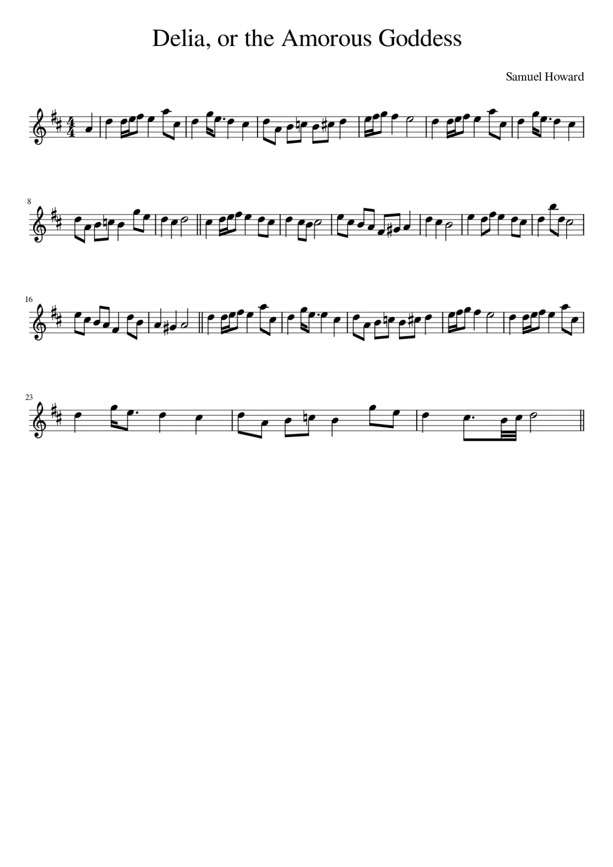 Delia (or The Amorous Goddess) - Page 1