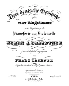 3 Deutsche Gesänge, Op.36