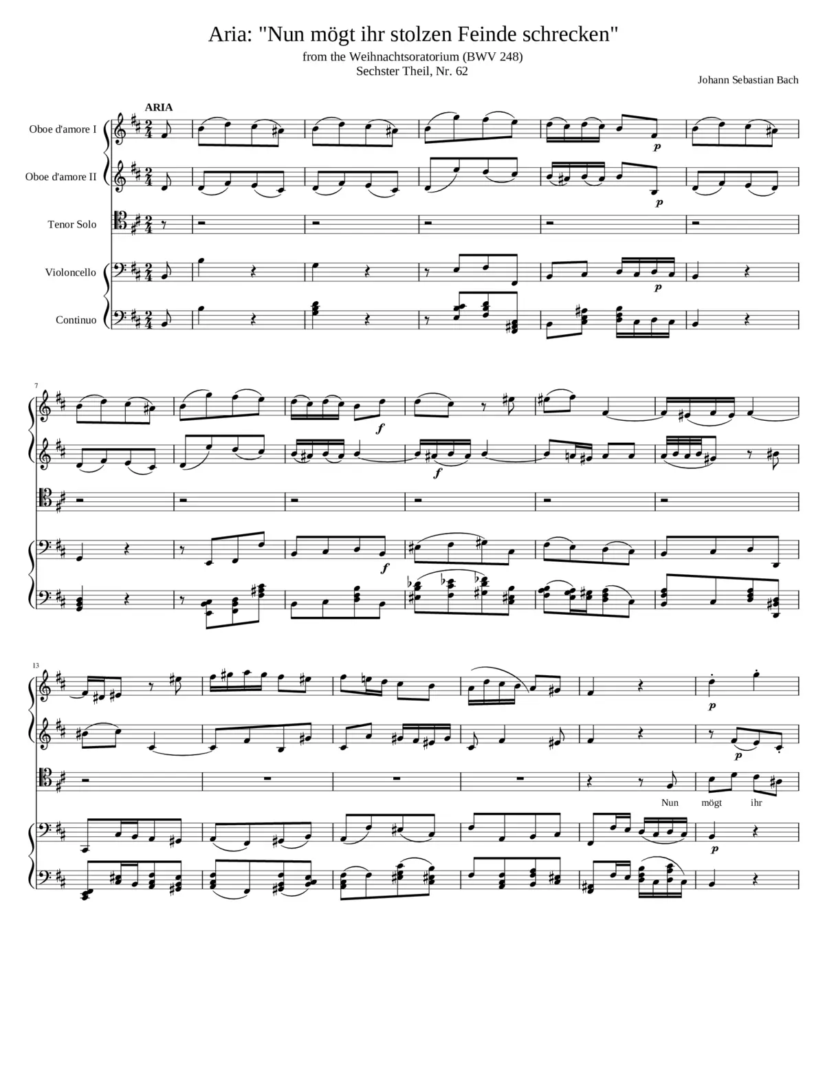 Weihnachtsoratorium BWV 248 - Page 1