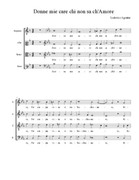 Donne mie care chi non sa ch'Amore
