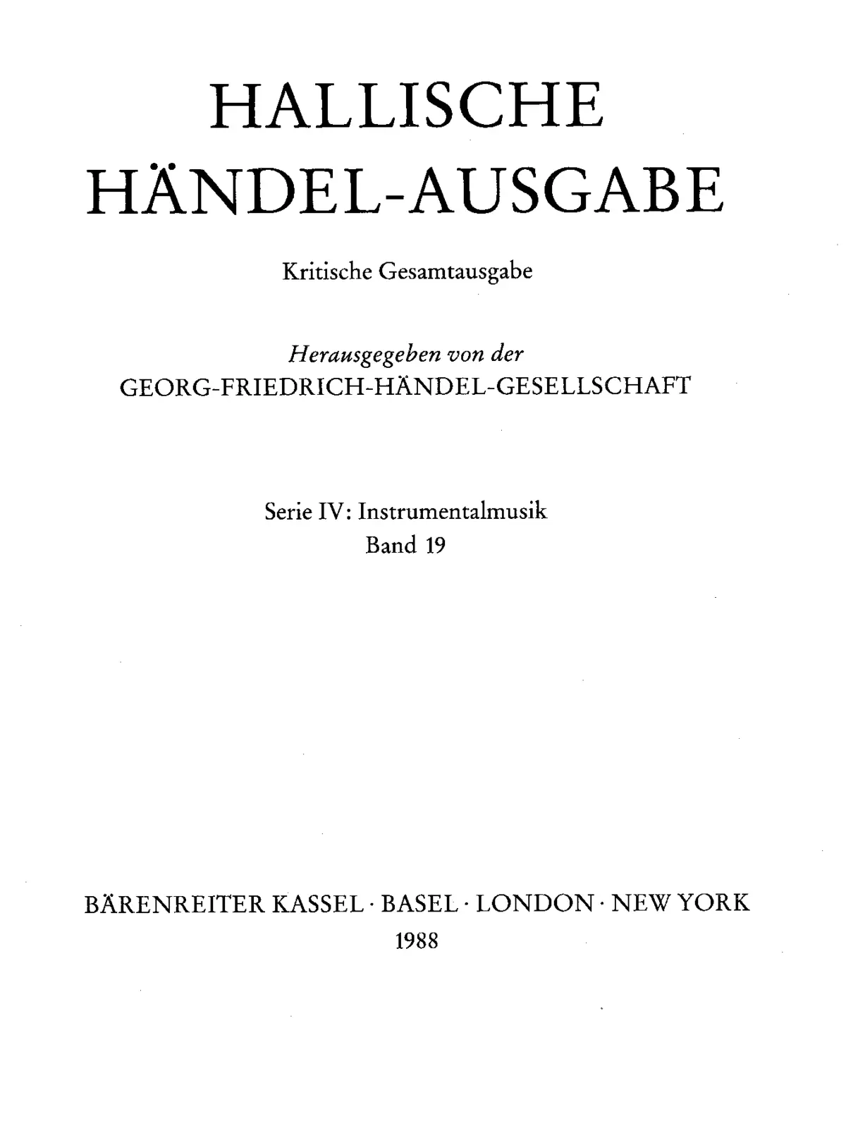 Suite in B flat major - Page 1