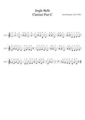 Jingle Bells Clarinet C