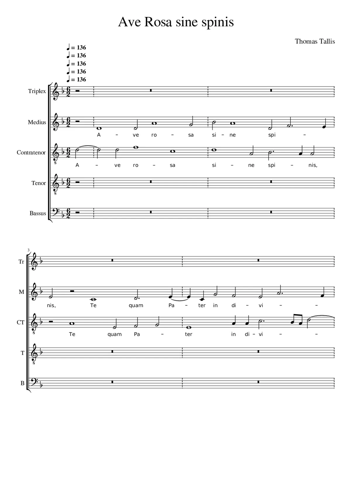 Ave Rosa sine spinis - Page 1