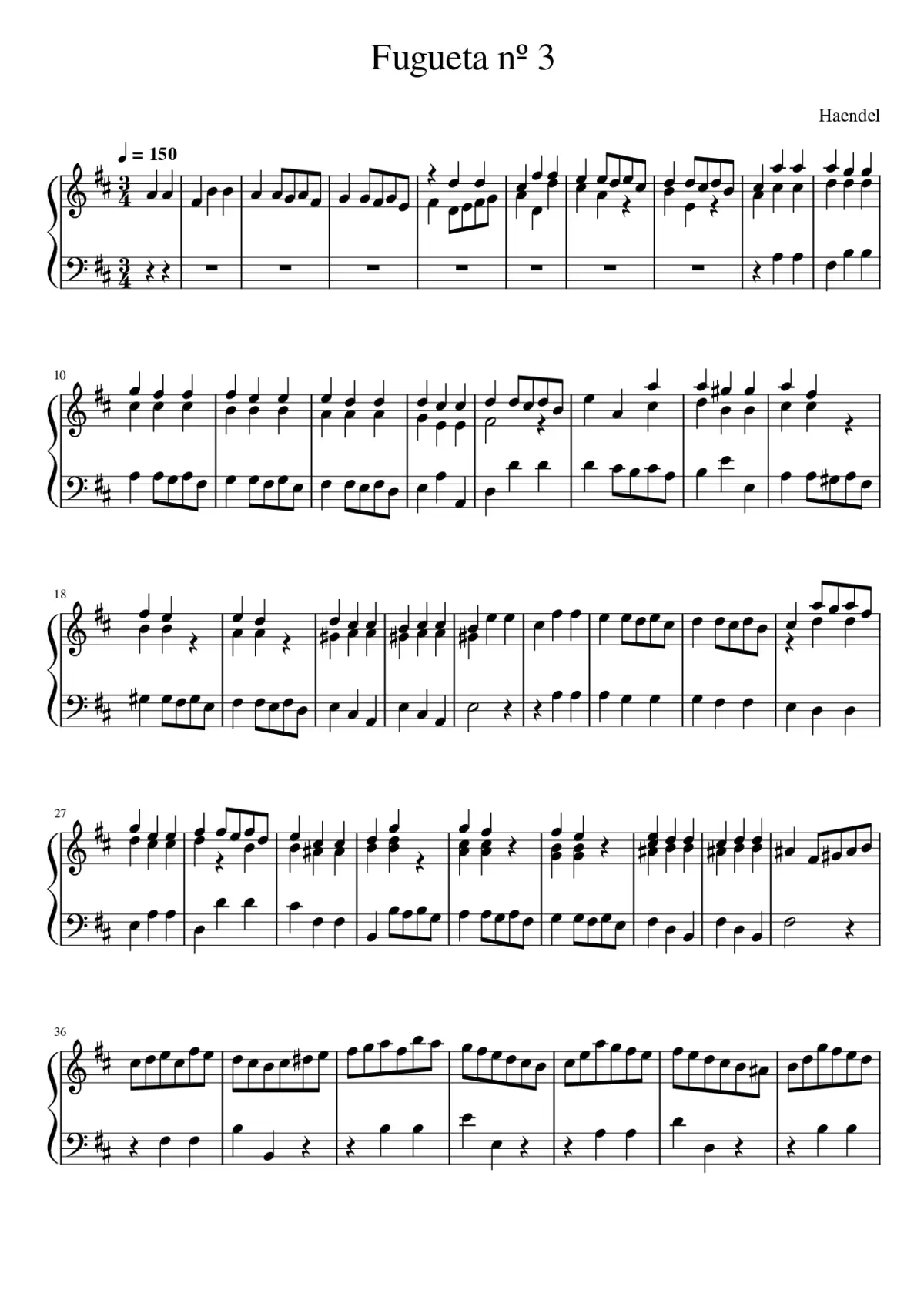Fugueta nº 3 - Page 1