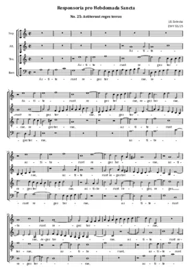 Astiterunt reges terrae, ZWV 55:25