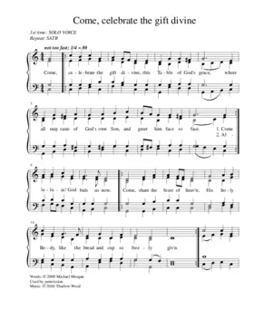 Come, celebrate the gift divine