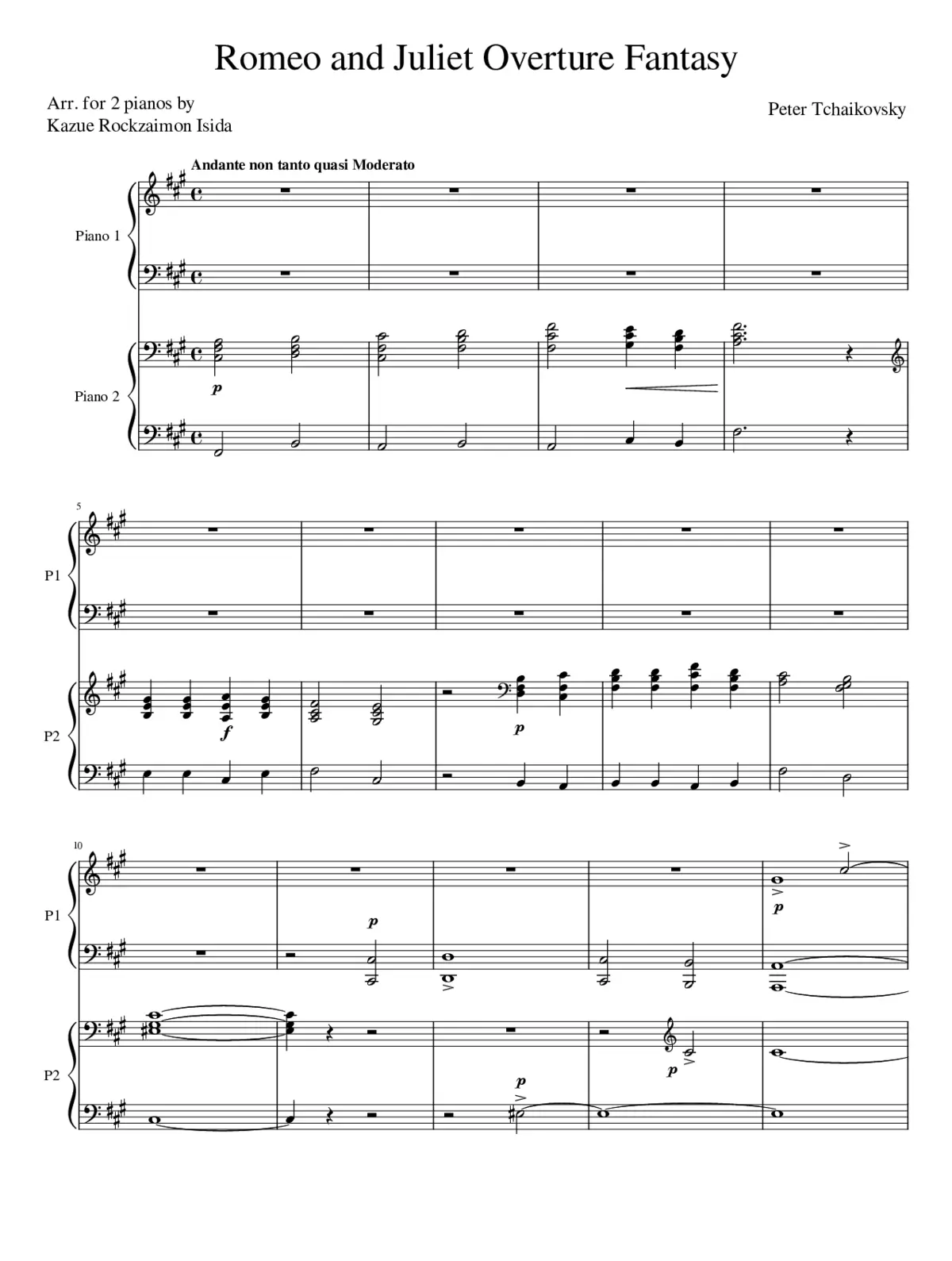 Romeo and Juliet (overture-fantasia) - Page 1