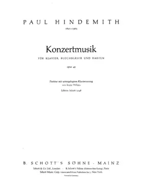 Konzertmusik für Klavier, Blechbläser und Harfen