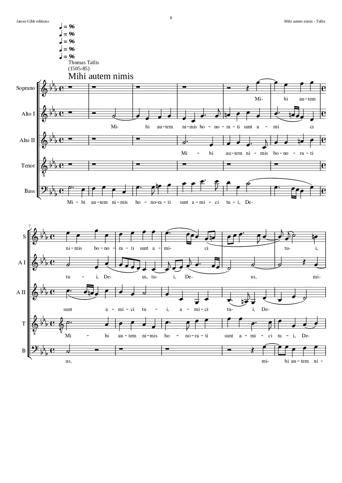Mihi autem nimis - Page 1