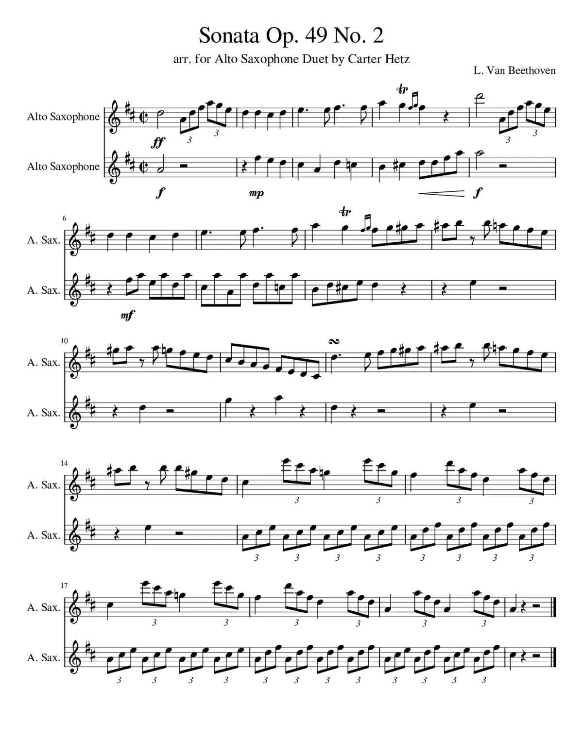 Piano Sonata No.20 Op.49 No.2 - Page 1