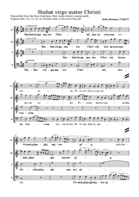Stabat virgo mater Christi