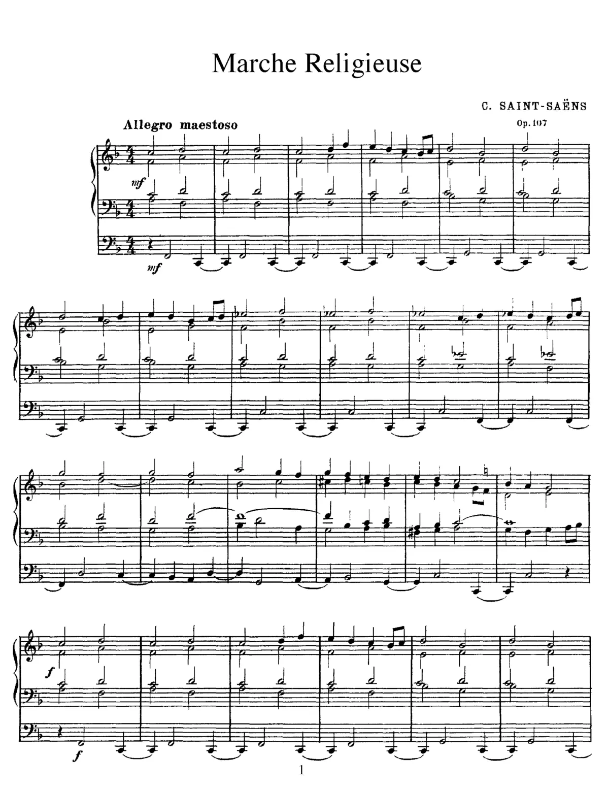 Marche religieuse - Page 1