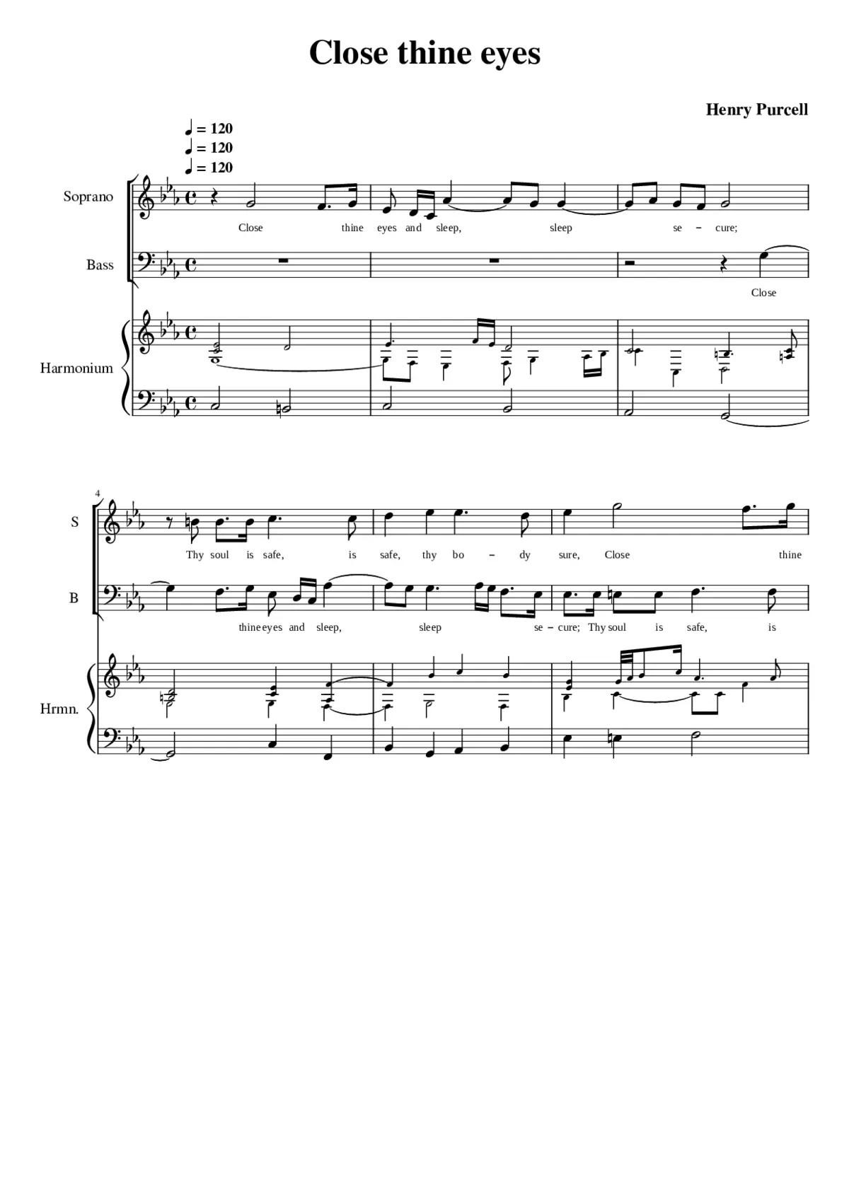 Close thine eyes and sleep secure - Page 1