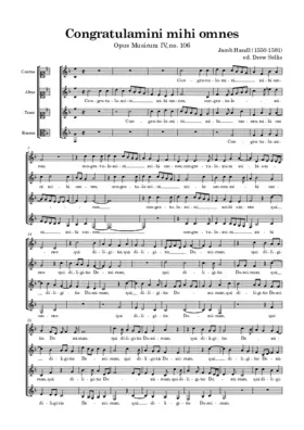 Congratulamini mihi omnes