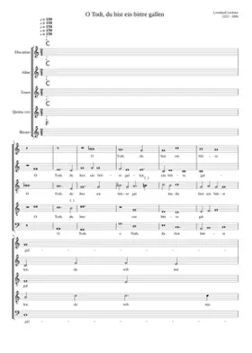 O Tod du bist ein bittre Gallen