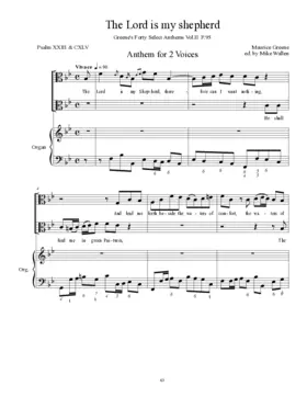 The Lord is my shepherd