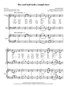 The Lord hath both a temple here