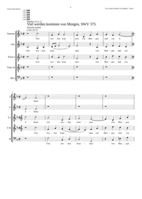 Viel werden kommen von Morgen und von Abend SWV 375
