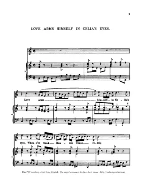 Love Arms Himself in Celia's Eyes