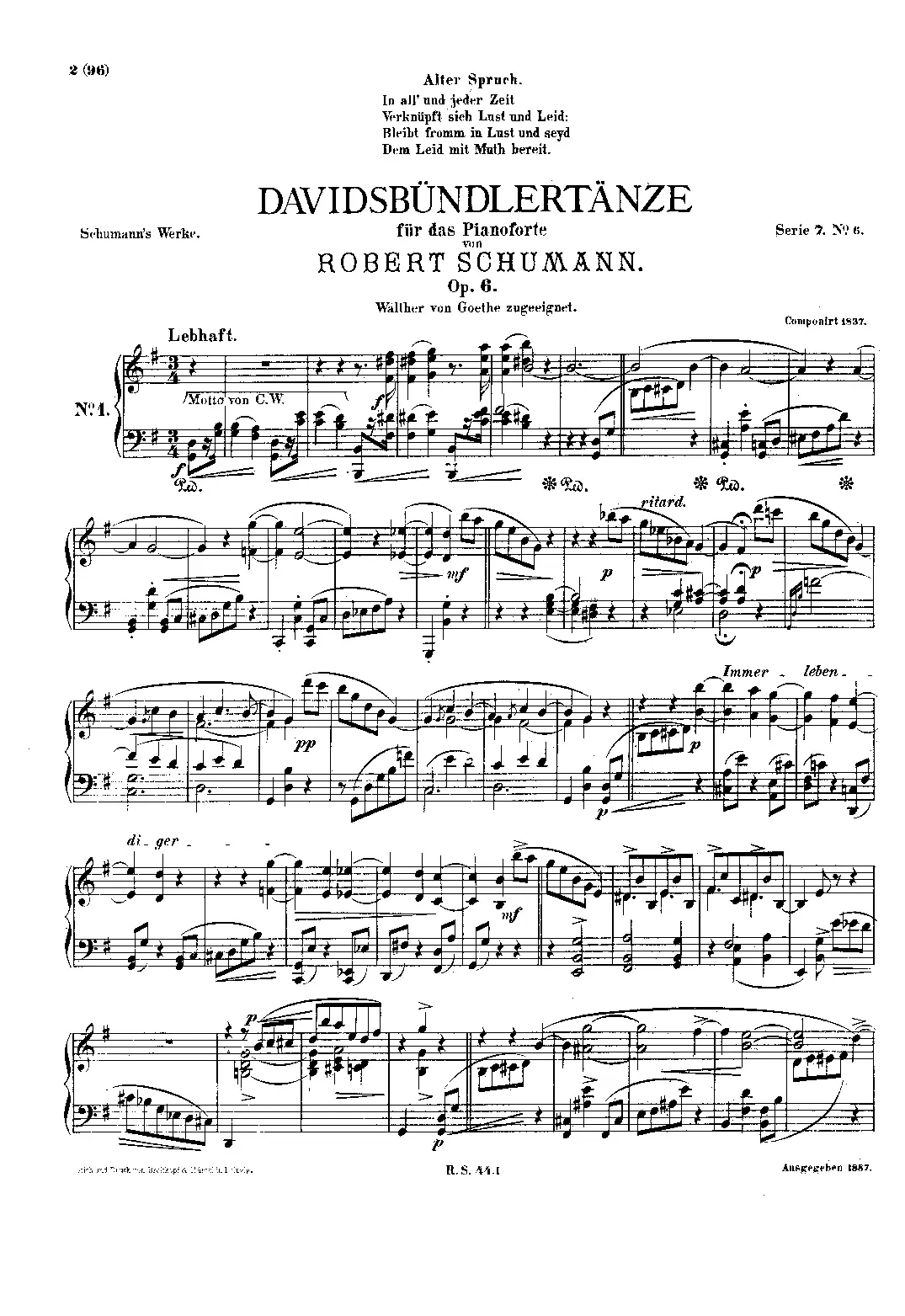 Davidsbündlertänze - Page 1