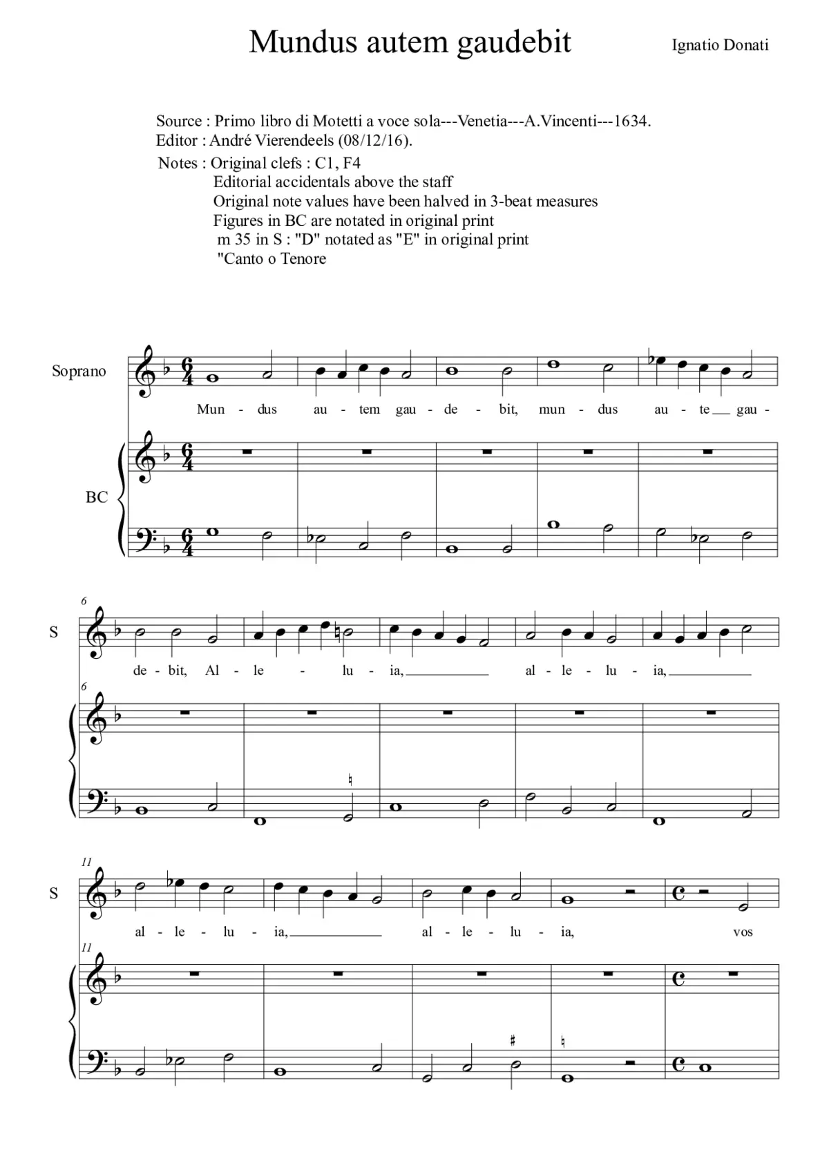 Mundus autem gaudebit - Page 1