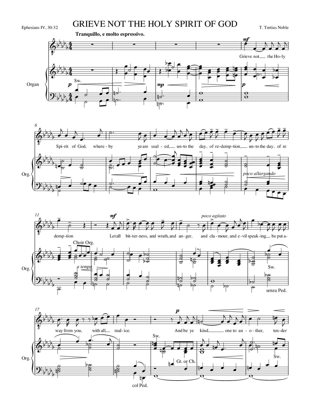 Grieve not the Holy Spirit of God - Page 1