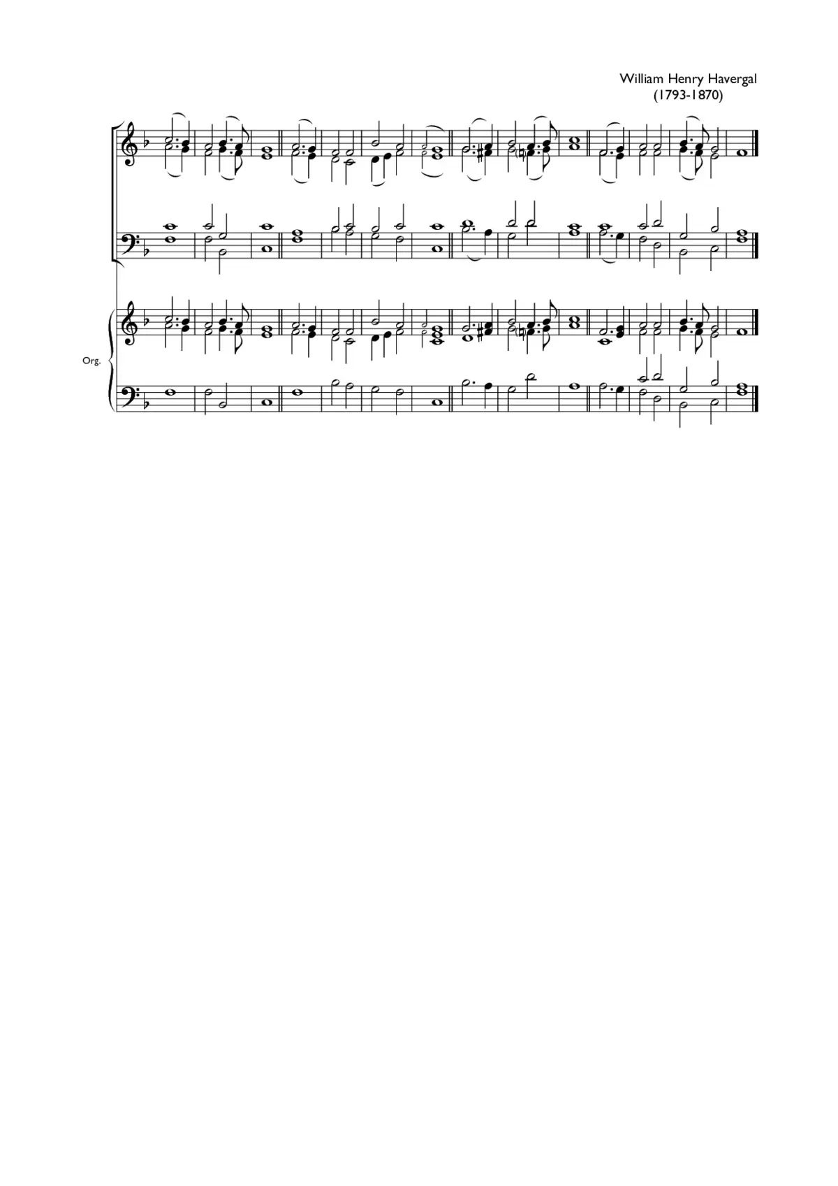 Double chant in F major X - Page 1