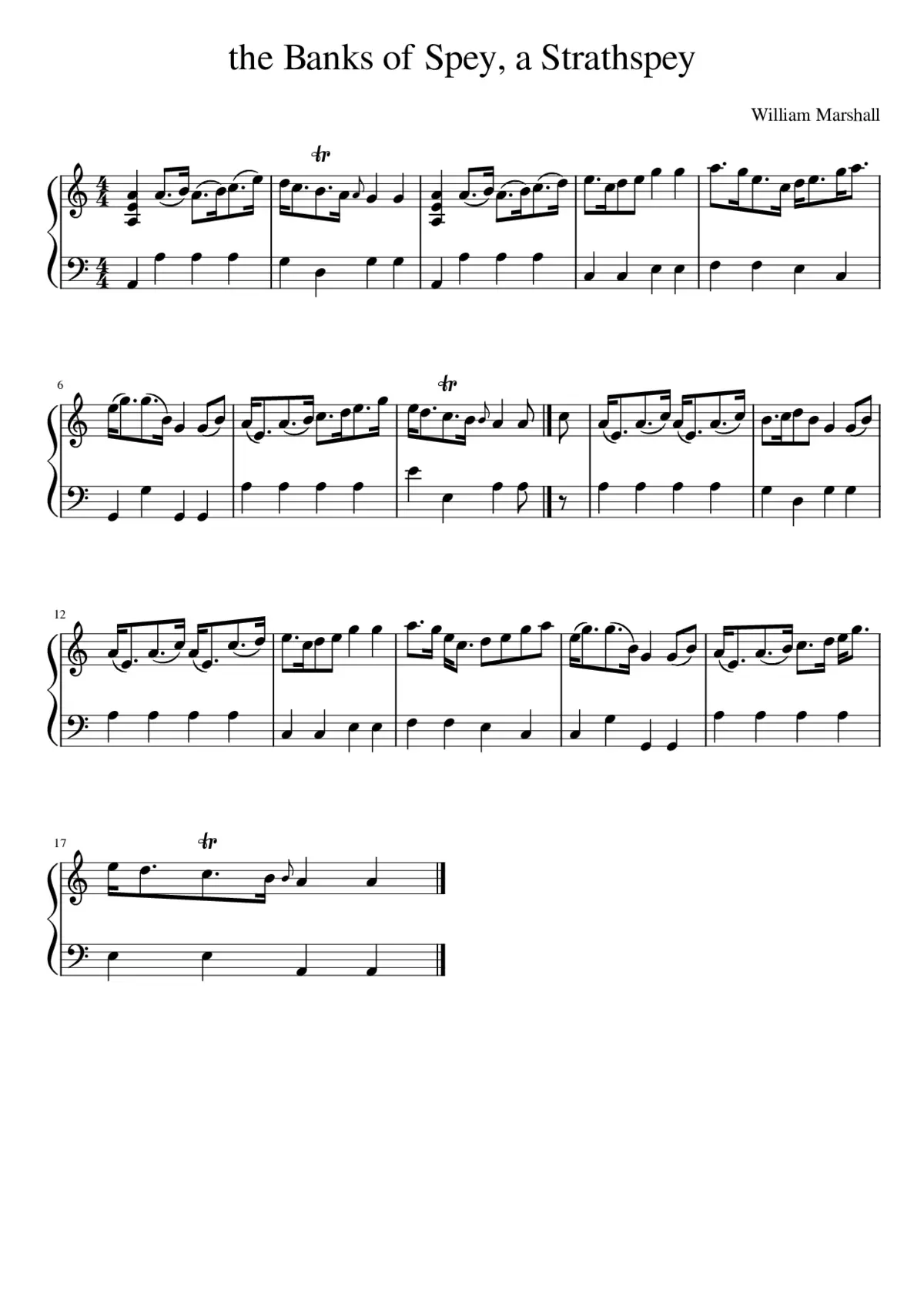 The Banks of Spey - Page 1