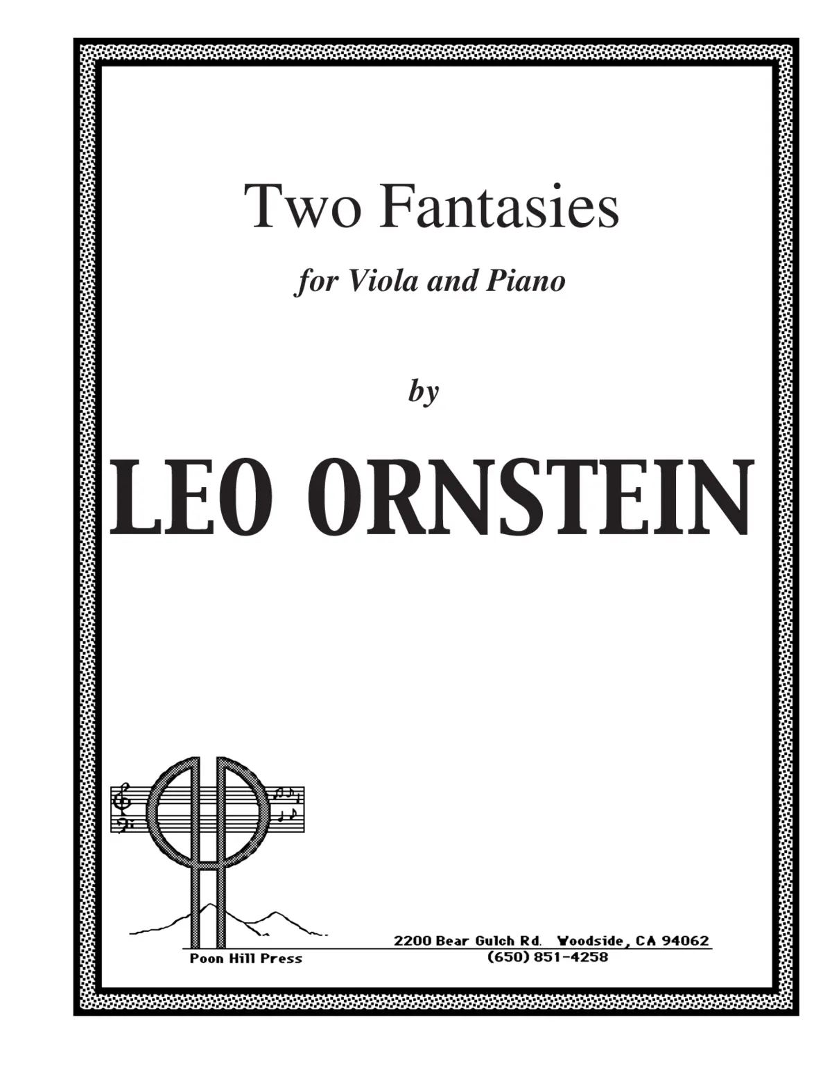 Two Fantasies for Viola and Piano - Page 1
