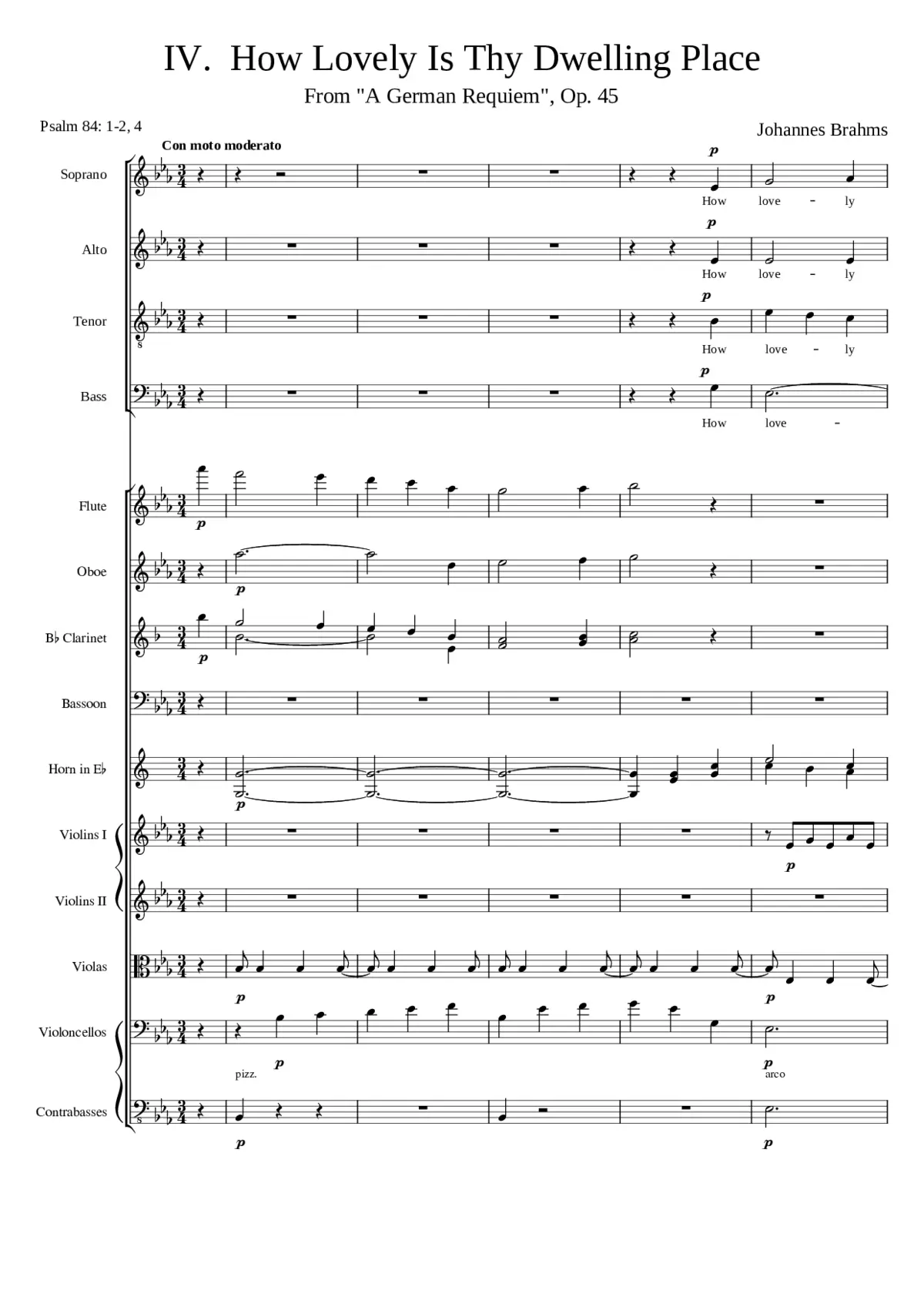 Ein deutsches Requiem Op.45 - Page 1