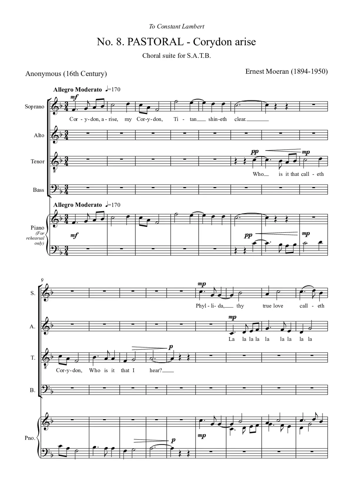 Corydon, Arise - Page 1