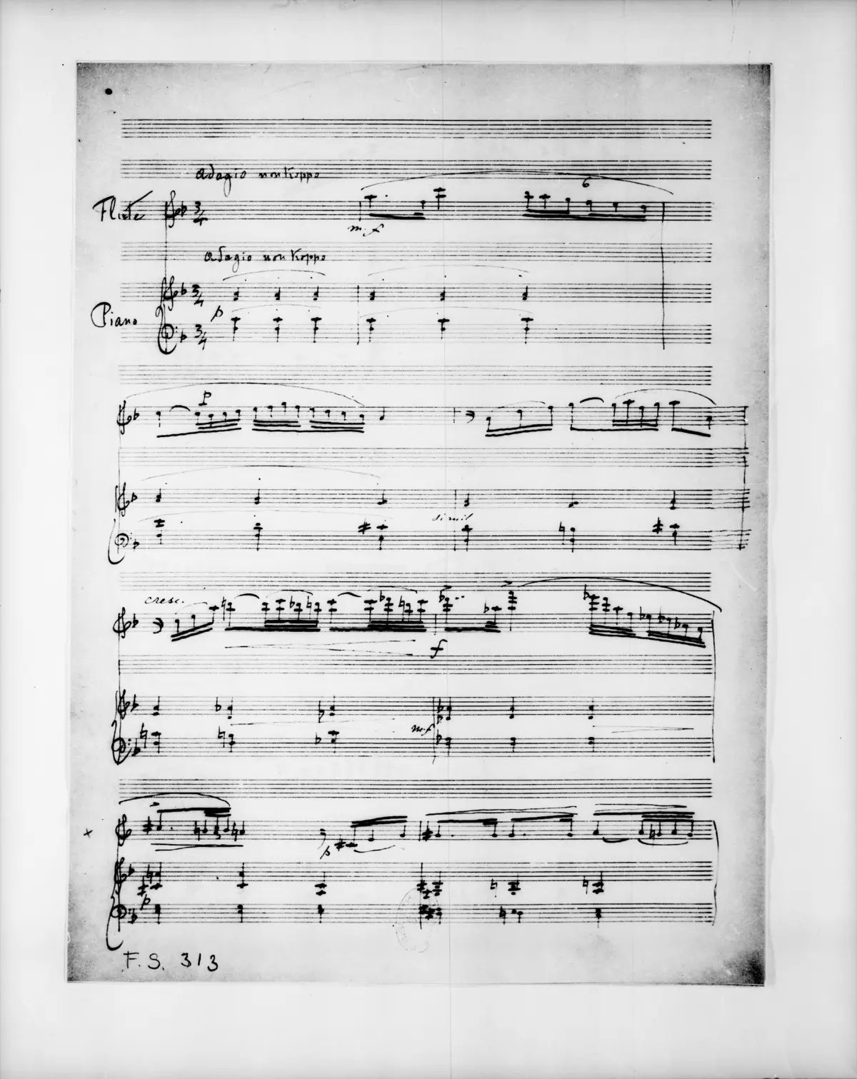 Morceau de Concours for Flute and Piano - Page 1