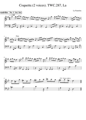 Coquette.(2 voices). TWC.287 La
