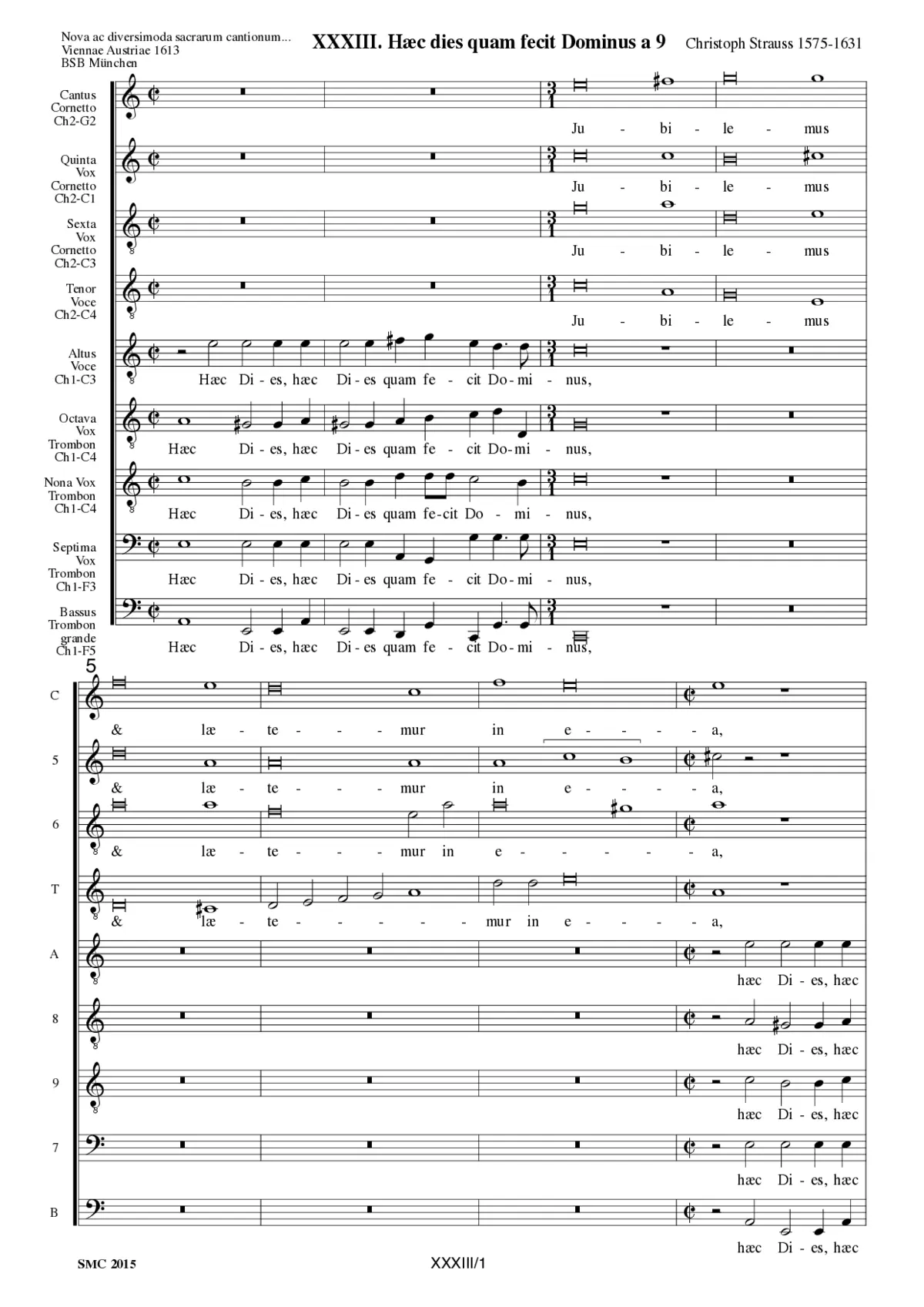Hæc dies quam fecit Dominus a 9 - Page 1