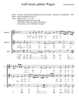 Auff einem gülden Wagen